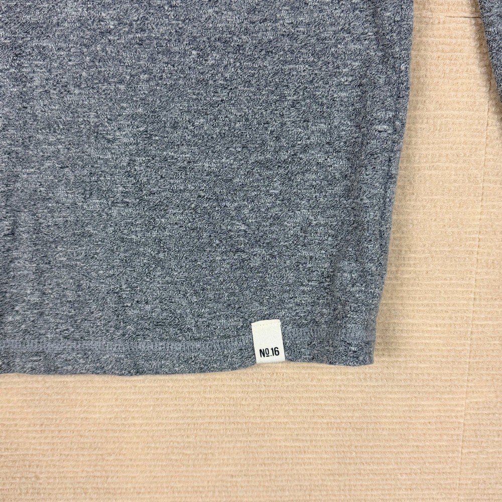 Magnolia Home No 16 Mens Heather Gray Long Sleeve Henley Shirt L L/G - Picture 14 of 14